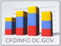 graphic image of a bar chart with "CFO Info dot DC dot Gov" in text